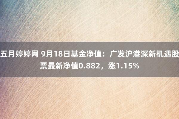 五月婷婷网 9月18日基金净值：广发沪港深新机遇股票最新净值0.882，涨1.15%