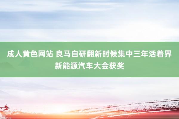 成人黄色网站 良马自研翻新时候集中三年活着界新能源汽车大会获奖