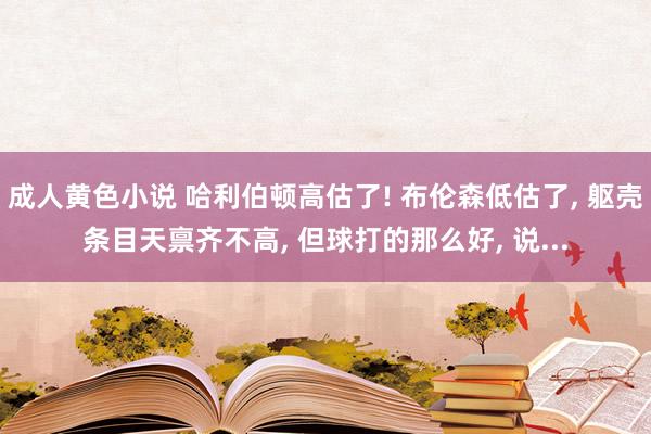 成人黄色小说 哈利伯顿高估了! 布伦森低估了， 躯壳条目天禀齐不高， 但球打的那么好， 说...