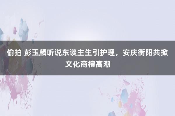 偷拍 彭玉麟听说东谈主生引护理，安庆衡阳共掀文化商榷高潮